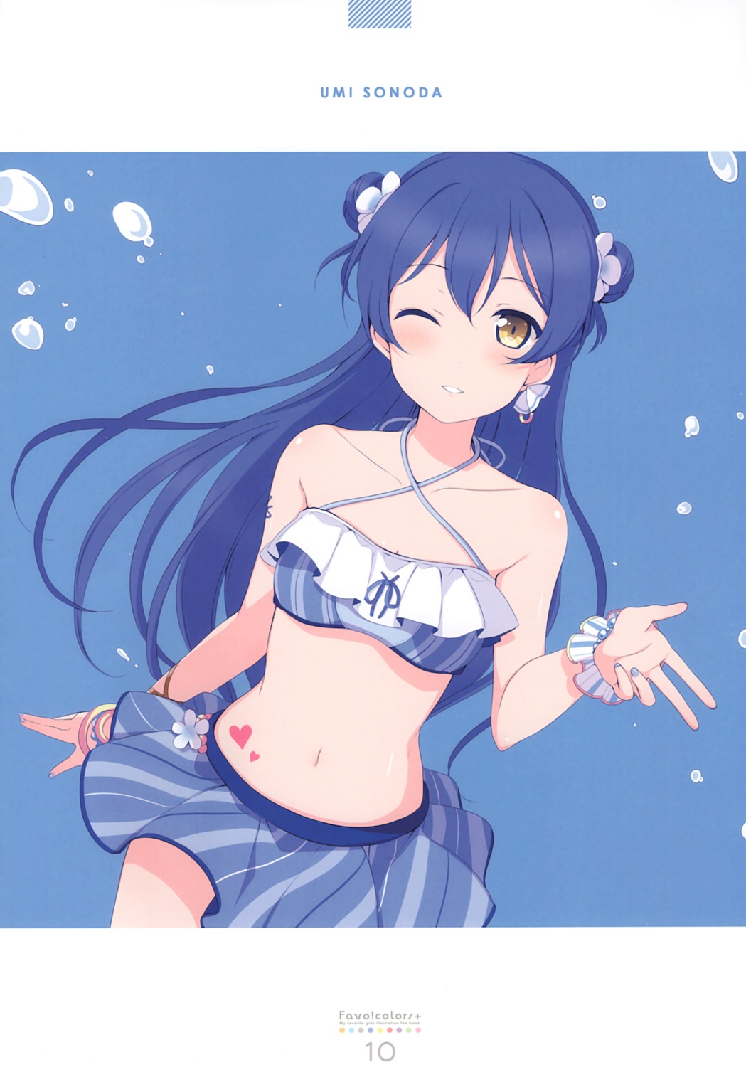 6u bikini eternal_land love_live! sonoda_umi swimsuits tattoo