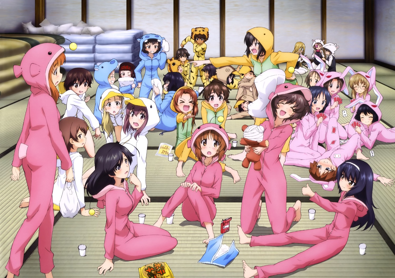 akiyama_yukari animal_ears bunny_ears caesar erwin eyepatch girls_und_panzer gotou_moyoko hoshino_(girls_und_panzer) isobe_noriko isuzu_hana kadotani_anzu kawanishi_shinobu kawashima_momo kondou_taeko konparu_nozomi koyama_yuzu leotard maruyama_saki megane momogaa nakajima_satoko nekonyaa nishizumi_miho oono_aya oryou_(girls_und_panzer) pajama pantyhose piyotan reizei_mako saemonza sakaguchi_karina sasaki_akebi sawa_azusa sono_midoriko suzuki_(girls_und_panzer) tagme tail takebe_saori tsuchiya_(girls_und_panzer) utsugi_yuuki yamagou_ayumi