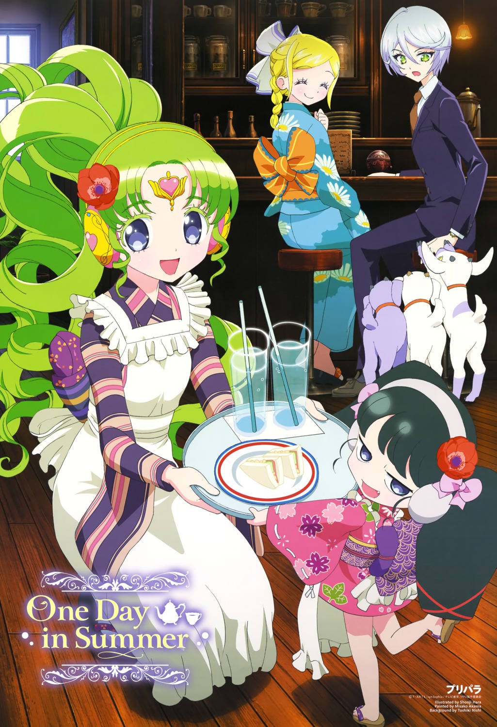 business_suit falulu_vocaldoll garuru hara_shouji midorikaze_fuwari nishi_toshiki pretty_series pripara shikyoin_hibiki waitress yukata