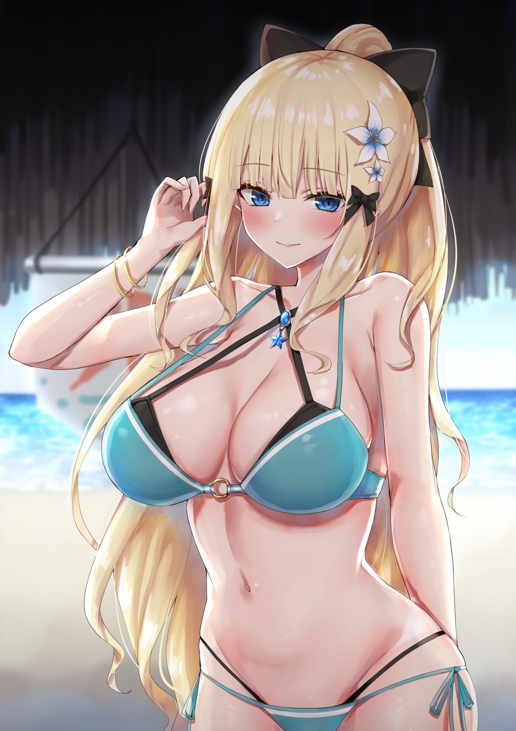 bikini piripun princess_connect princess_connect!_re:dive sasaki_saren swimsuits