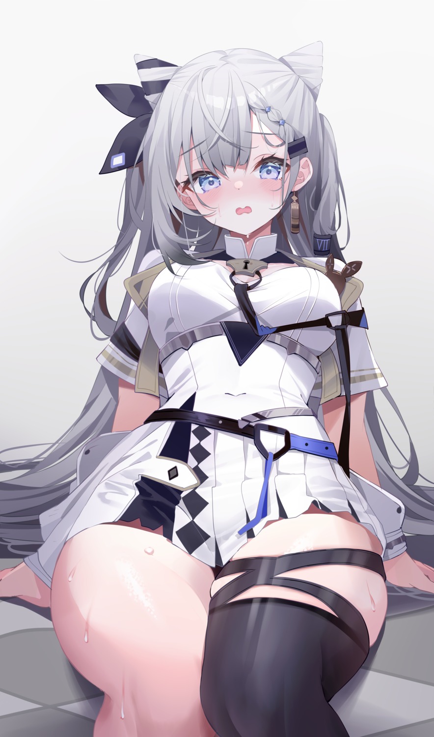 deyui garter hololive hololive_indonesia thighhighs vestia_zeta