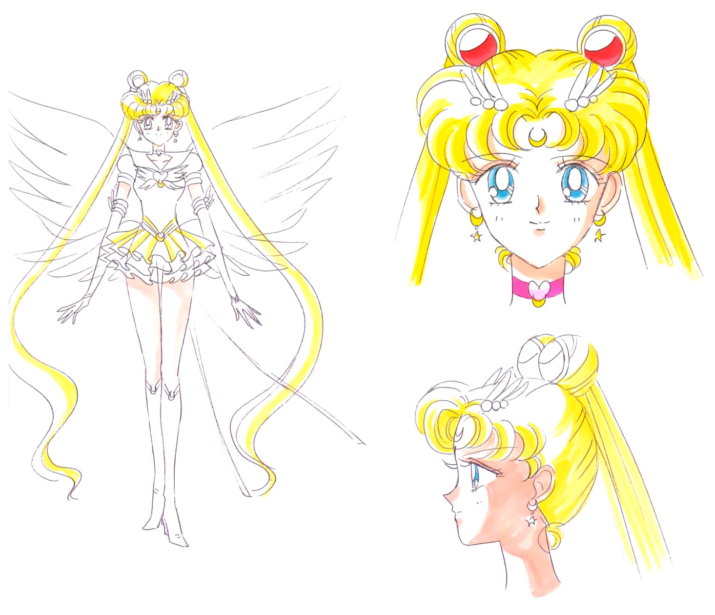 heels sailor_moon sketch tagme tsukino_usagi wings