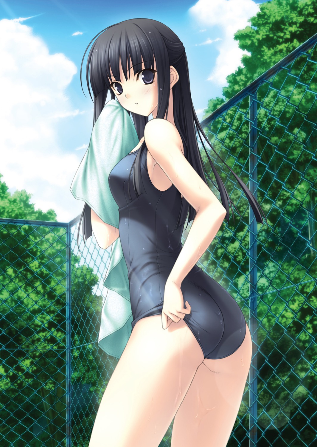 migiwa_kazuha school_swimsuit sphere suzuhira_hiro swimsuits yosuga_no_sora