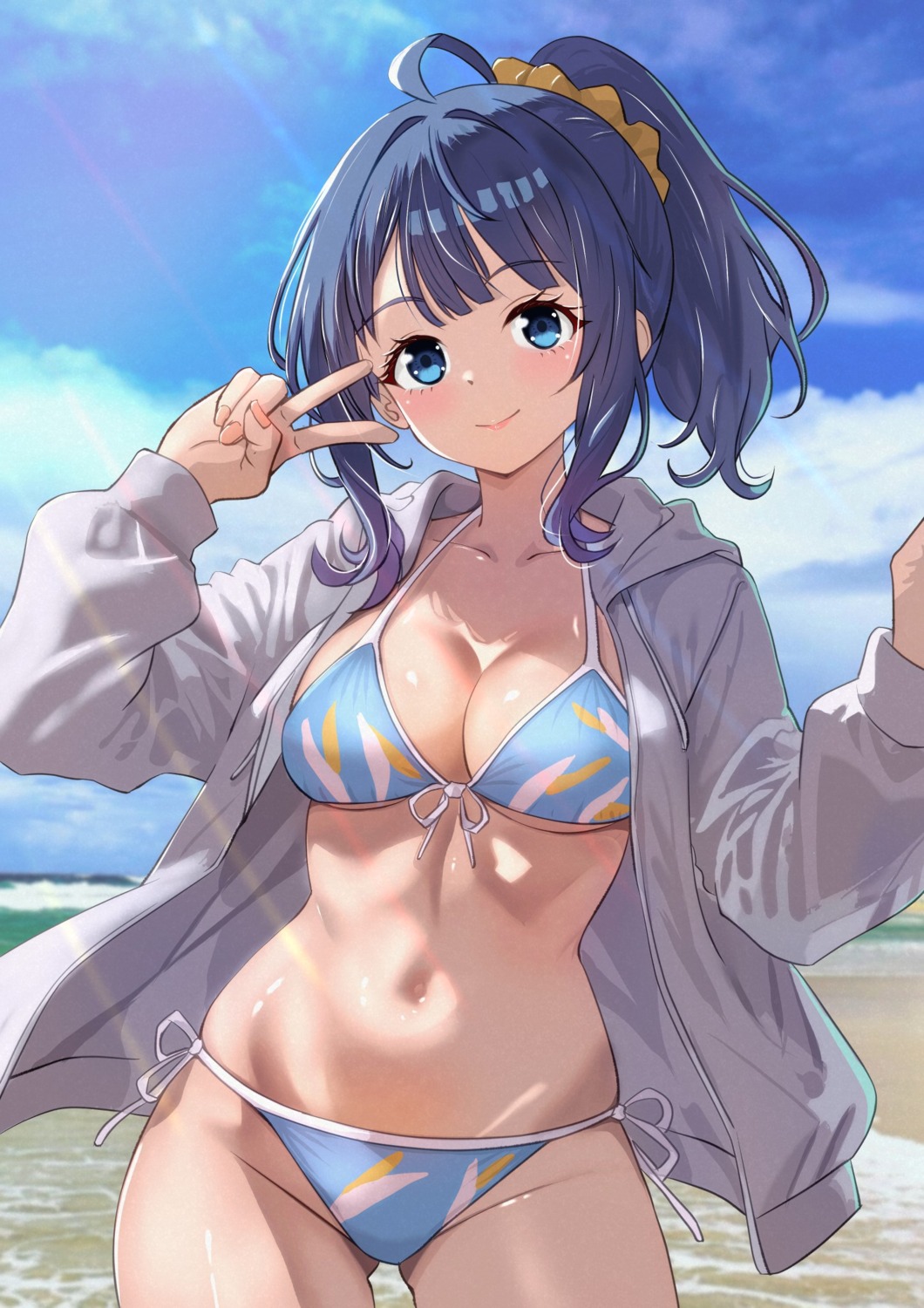 bikini make_heroine_ga_oosugiru! open_shirt swimsuits tagme yanami_anna