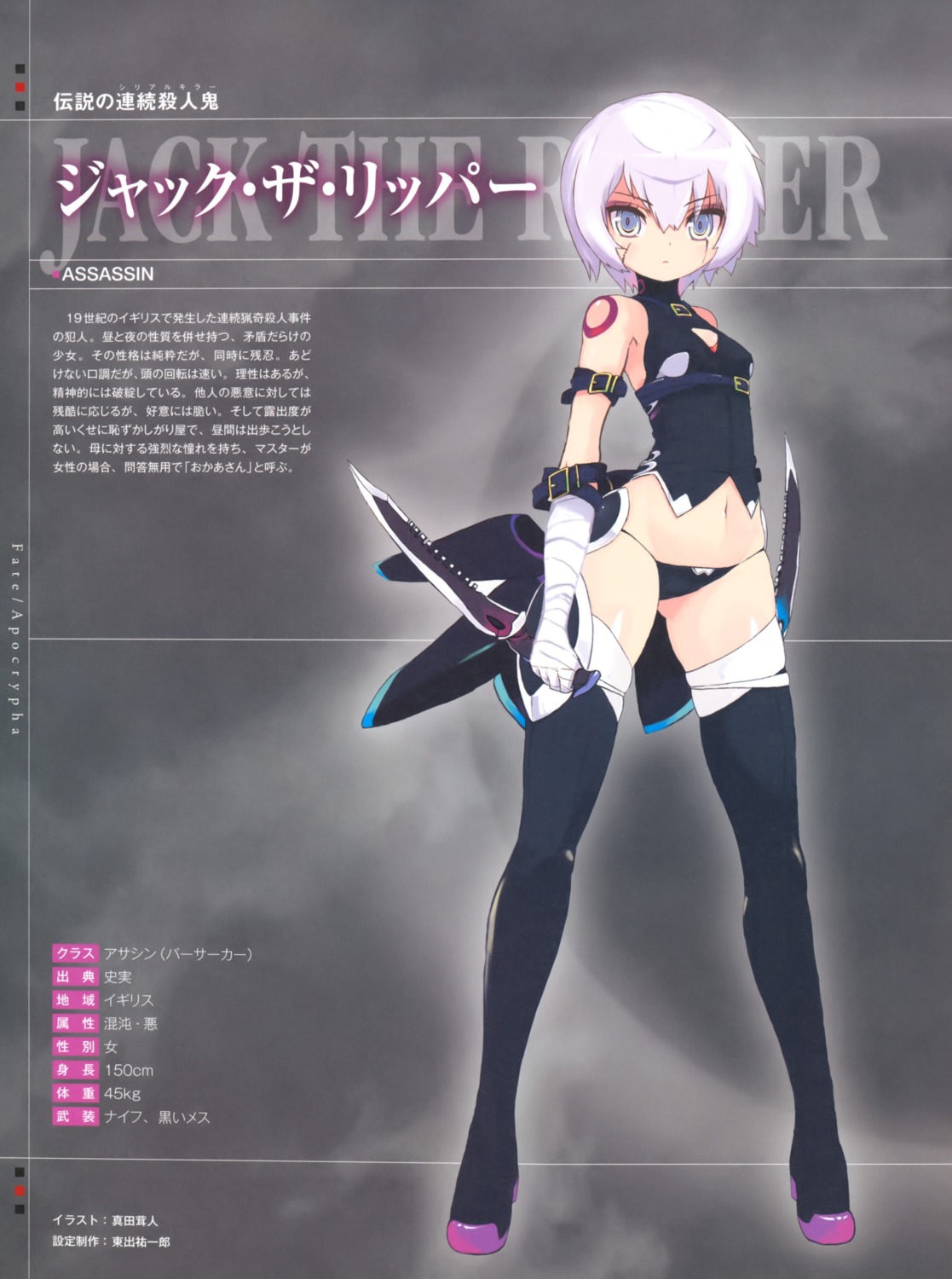 fate/apocrypha fate/stay_night jack_the_ripper sanada_taketo thighhighs type-moon