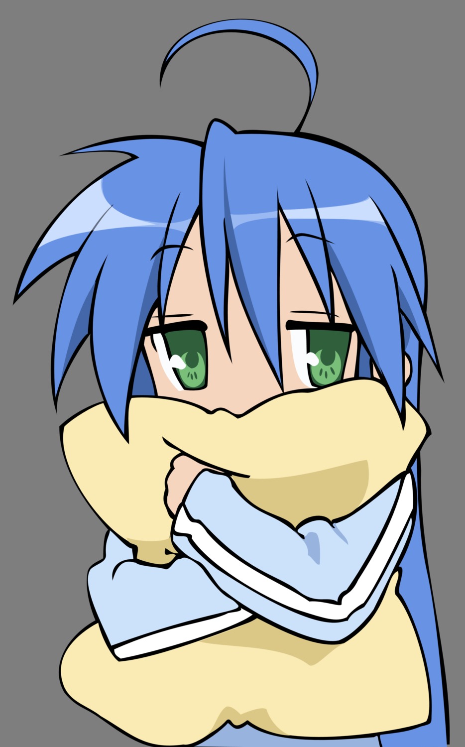 izumi_konata lucky_star transparent_png vector_trace