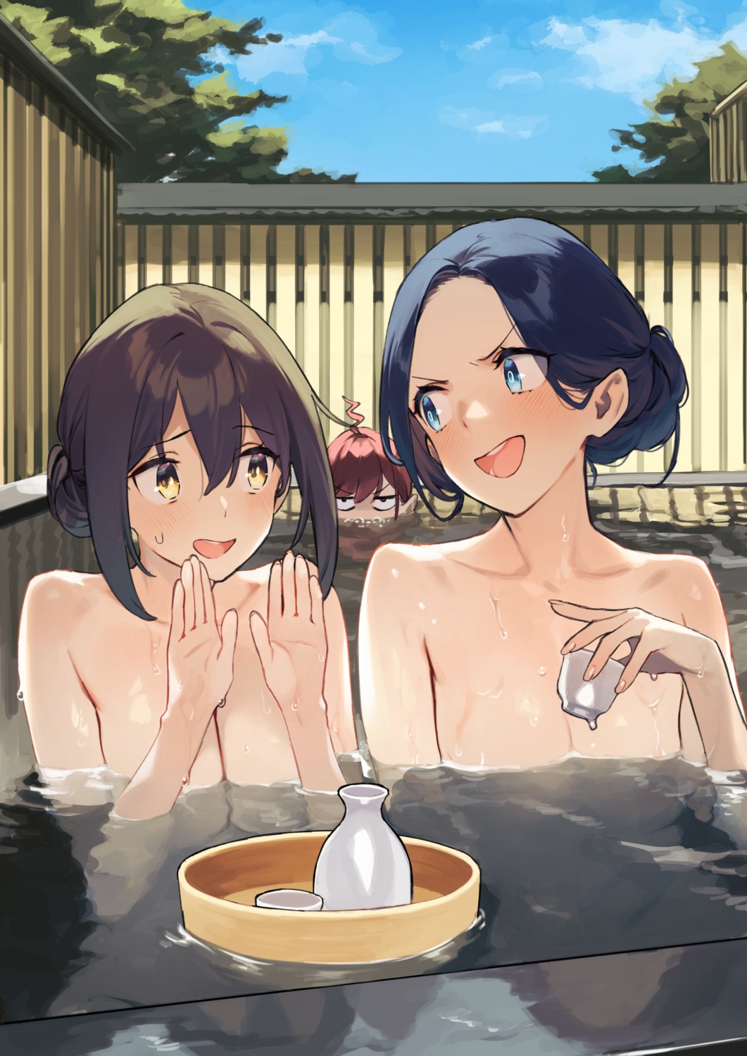 92m bathing naked onsen wet