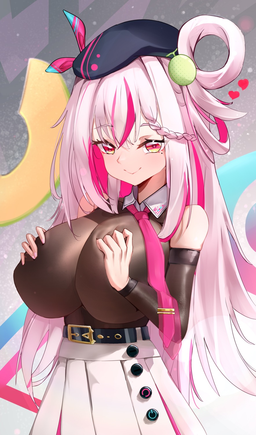 breast_hold fafentuqiang_maomaochong indie_virtual_youtuber meion_(vtuber)