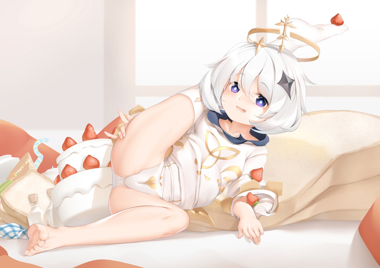 an-telin cameltoe feet genshin_impact loli paimon thighhighs