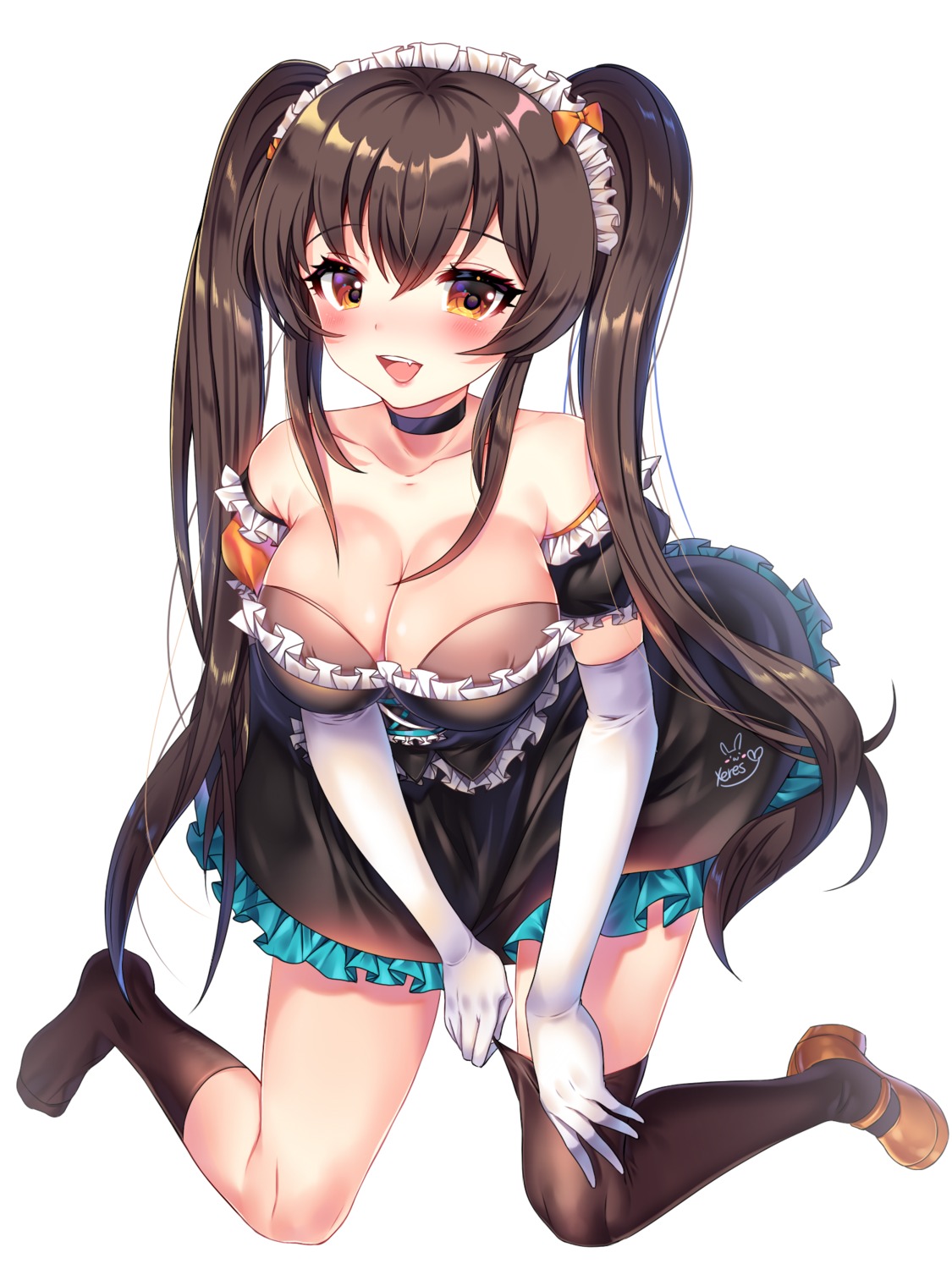 ara_haan elsword heels maid thighhighs xes_(xes_5377)