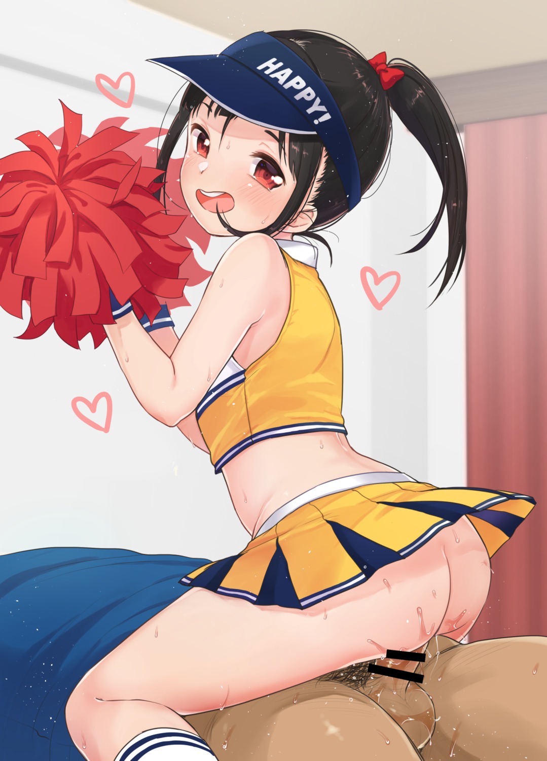 ass censored cheerleader loli nopan penis pussy_juice sex skirt_lift yukiu_con