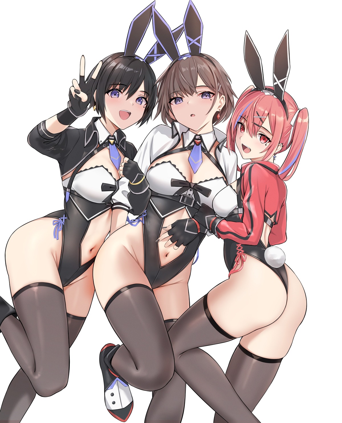 animal_ears ass bee_doushi bunny_ears bunny_girl cleavage tail thighhighs