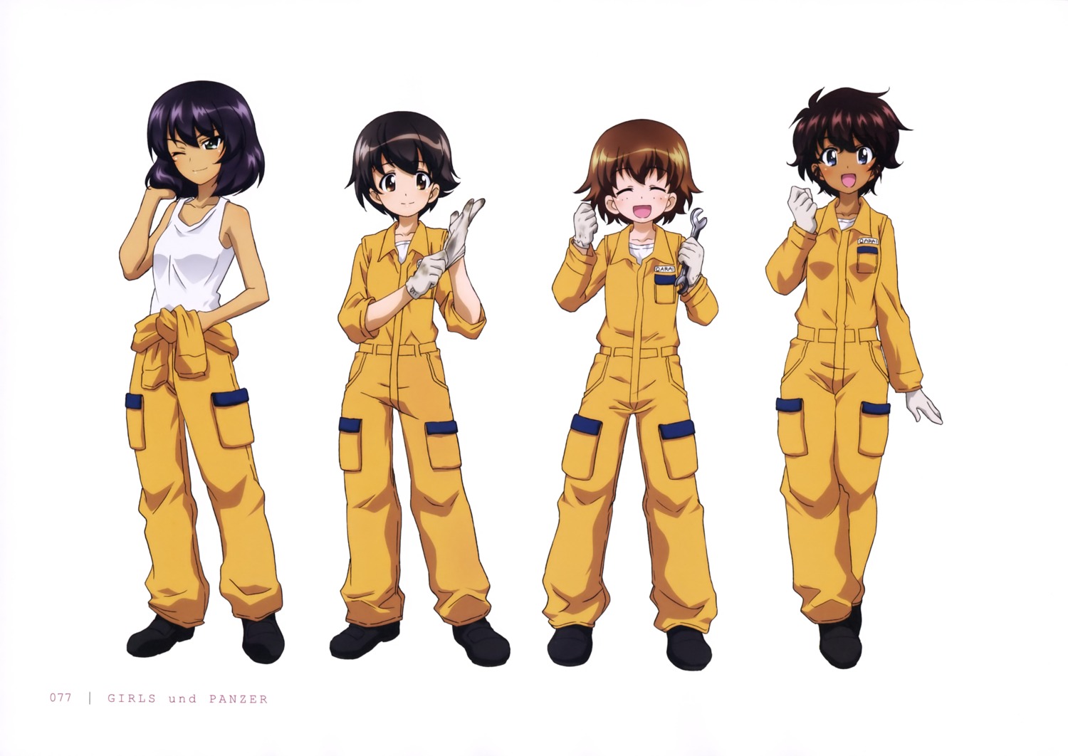 girls_und_panzer hoshino_(girls_und_panzer) nakajima_satoko suzuki_(girls_und_panzer) tsuchiya_(girls_und_panzer) uniform