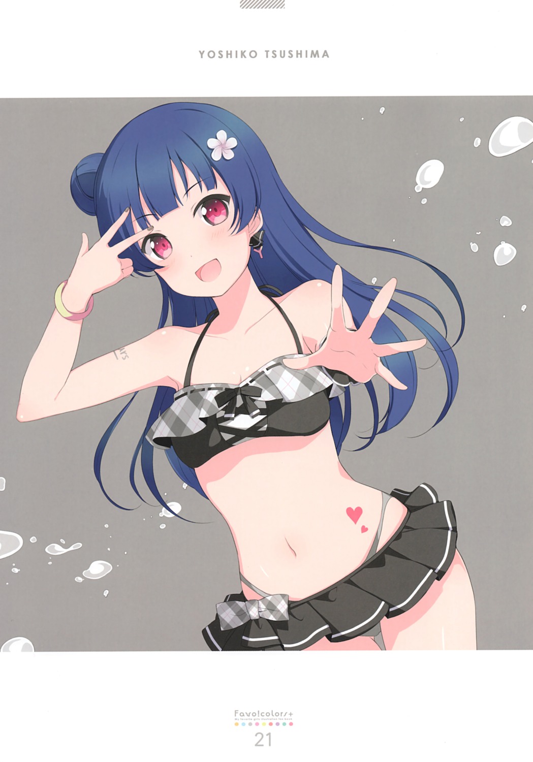 6u bikini eternal_land love_live!_sunshine!! swimsuits tattoo tsushima_yoshiko