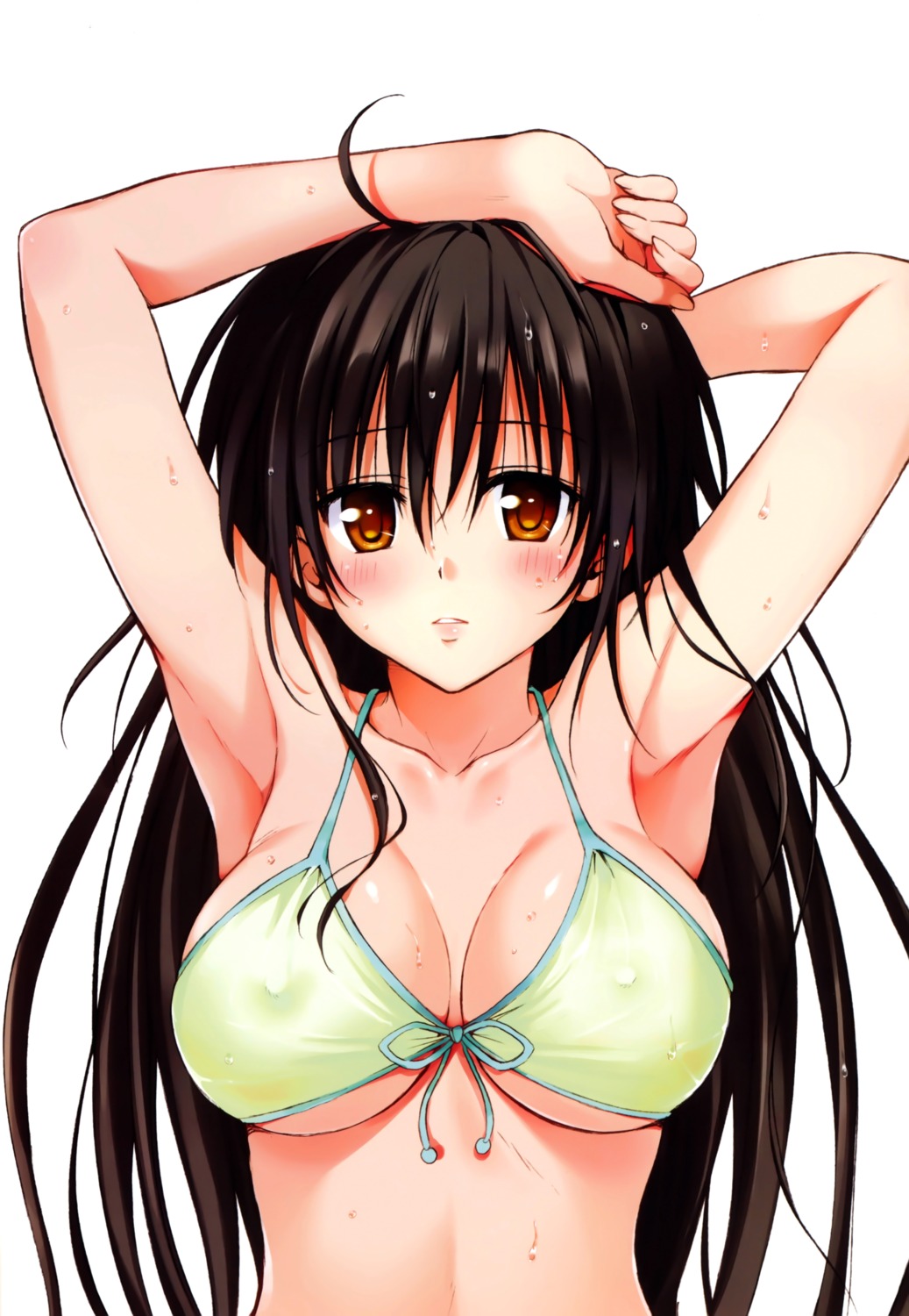 bikini cleavage erect_nipples kotegawa_yui swimsuits to_love_ru to_love_ru_darkness wet yabuki_kentarou