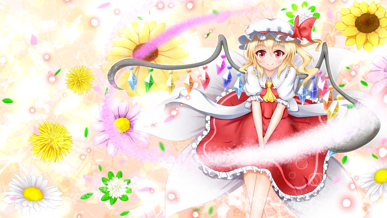 flandre_scarlet touhou wallpaper wings ymd_(holudoun)