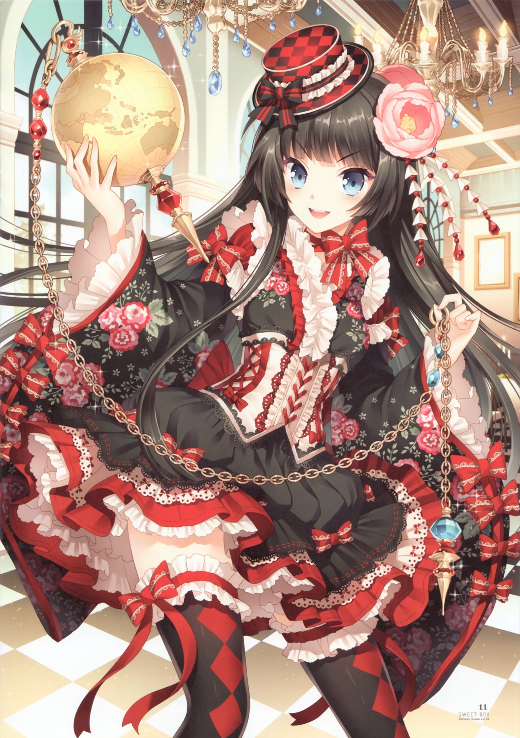 butterfly_dream dress furyou_michi_~gang_road~ lolita_fashion nardack thighhighs