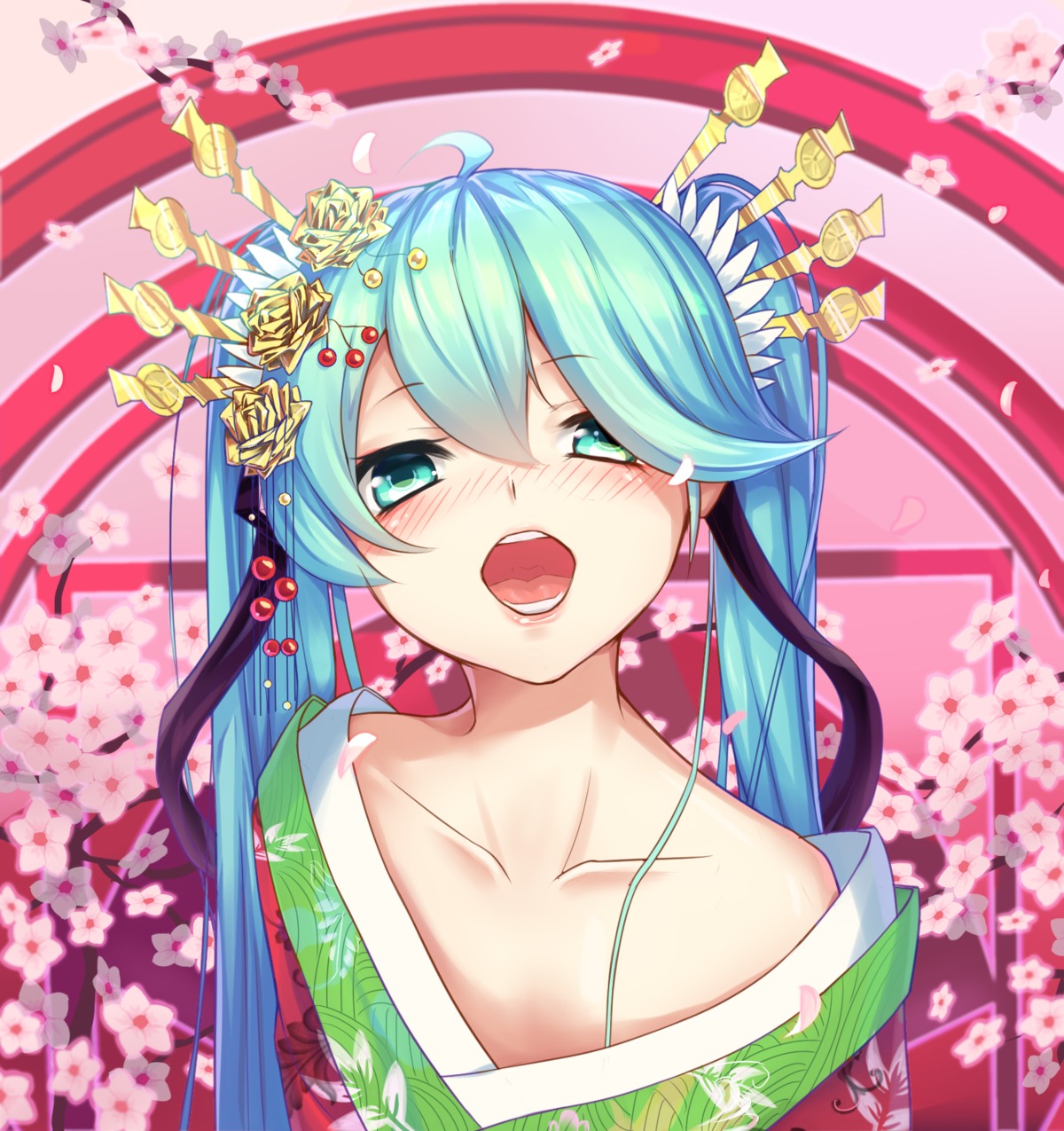 hatsune_miku hei_huo_chong kimono vocaloid