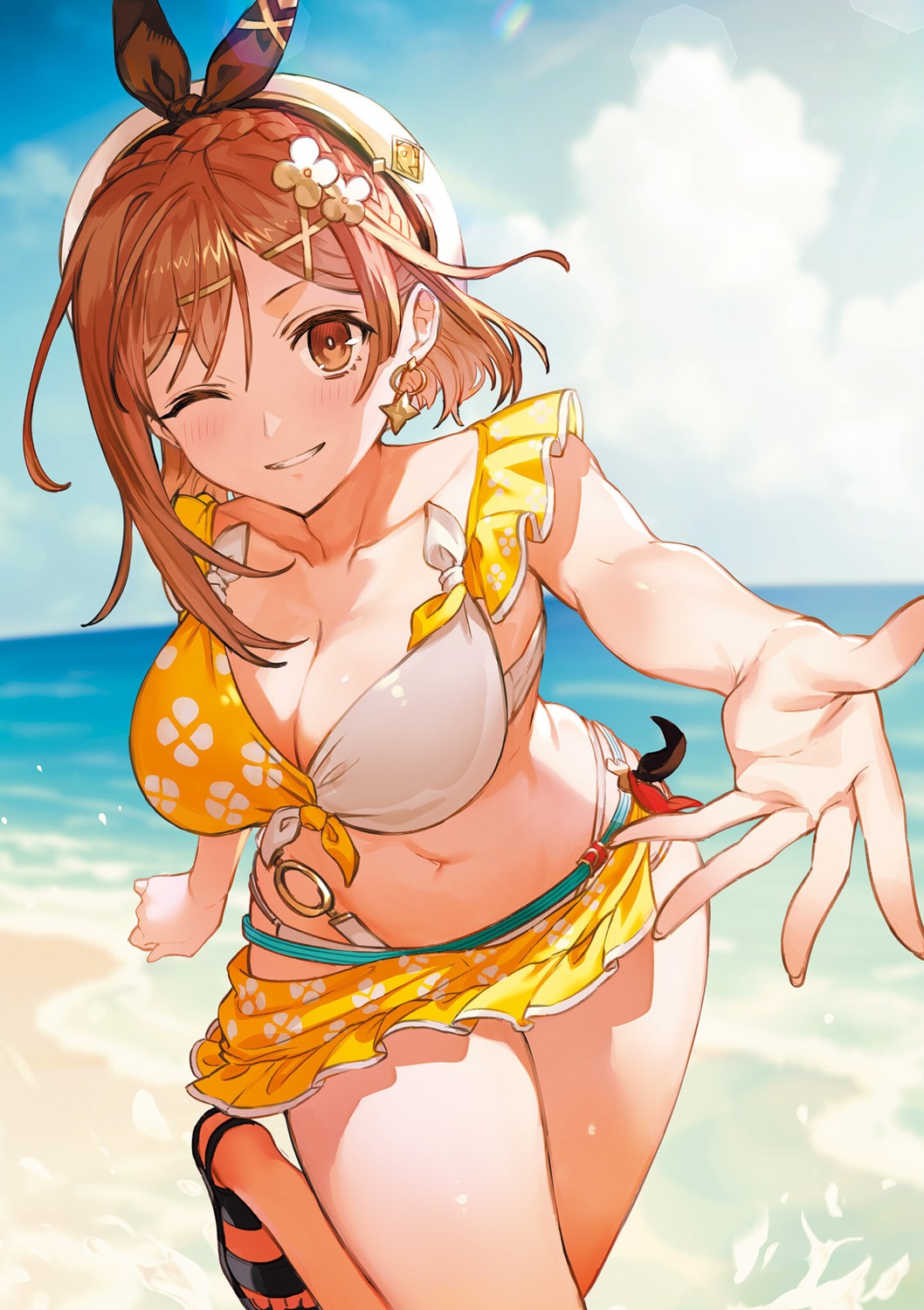 atelier atelier_ryza atelier_ryza_3 bikini koei_tecmo reisalin_stout skirt_lift swimsuits toridamono