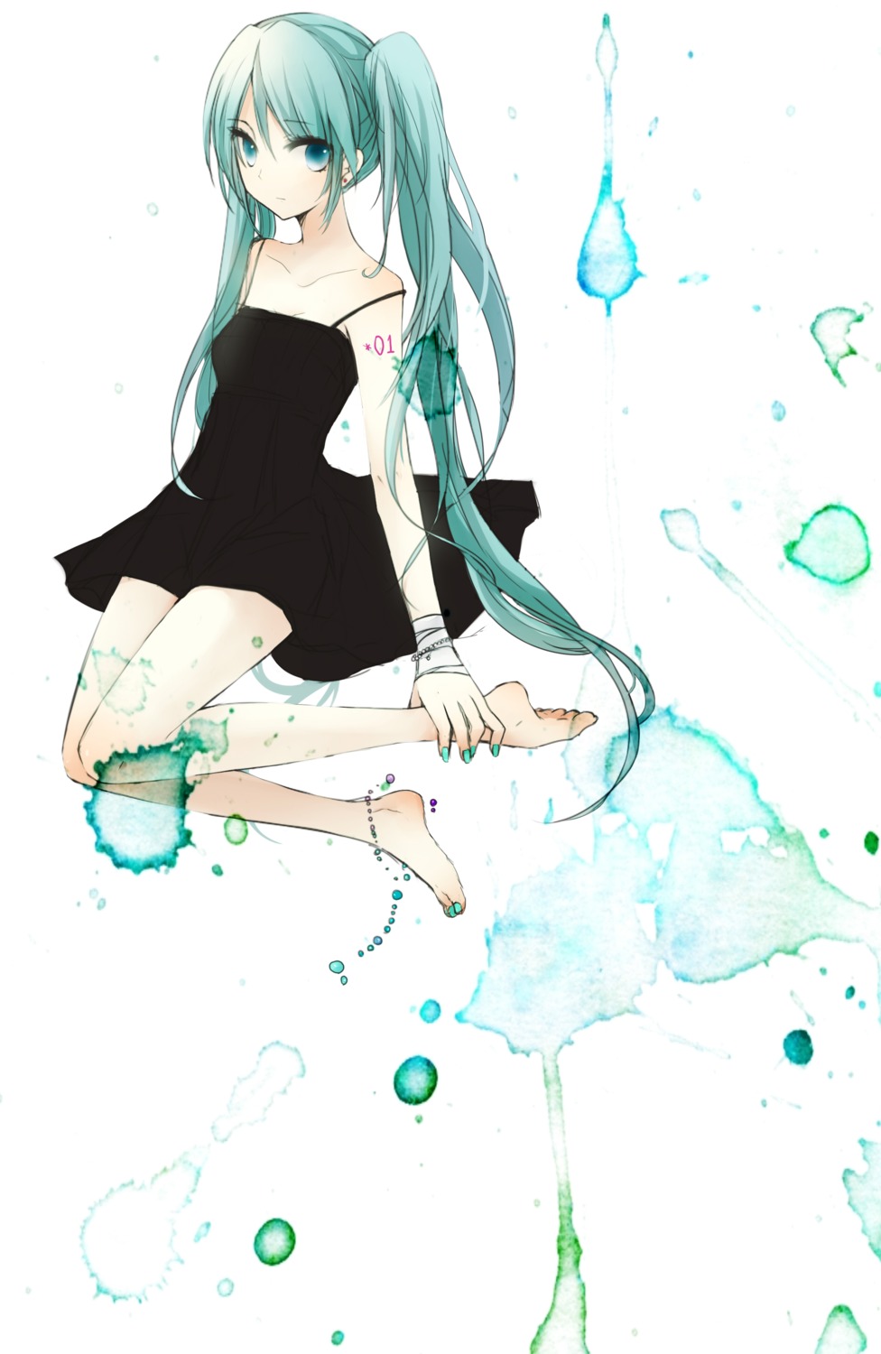 aliasing dress hatsune_miku mita vocaloid