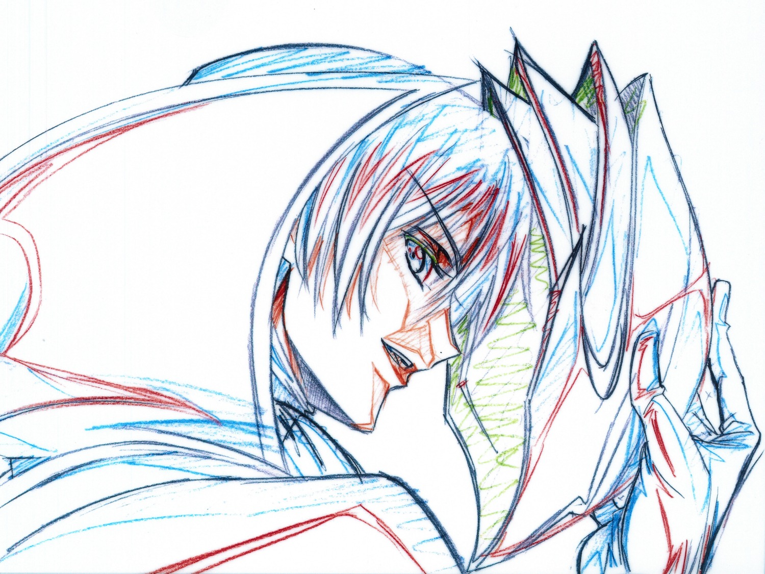 code_geass lelouch_lamperouge male sketch