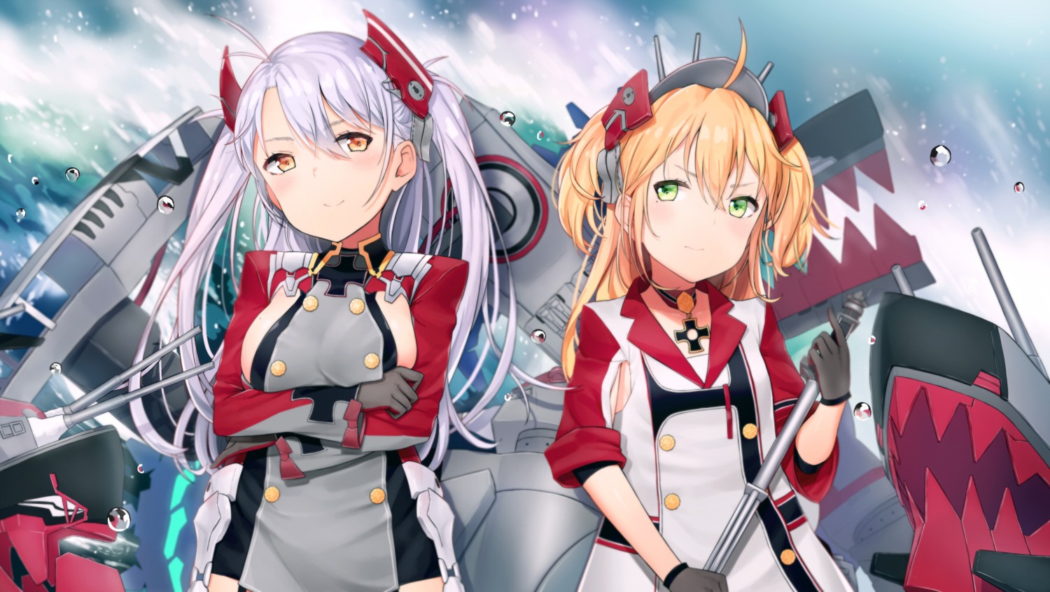 agnam ore azur lane admiral hipper (azur lane) prinz eugen (azur lane)  breast hold uniform | #431531 | yande.re