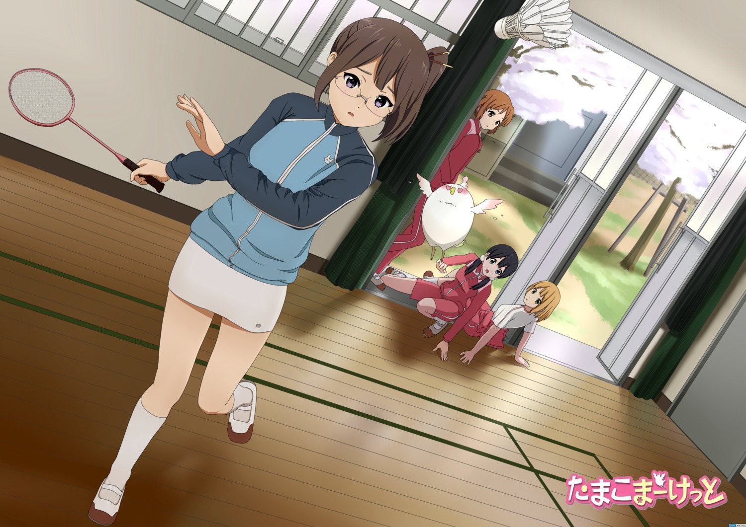 asagiri_shiori gym_uniform heli-kotohime kitashirakawa_tamako makino_kanna megane tamako_market tokiwa_midori