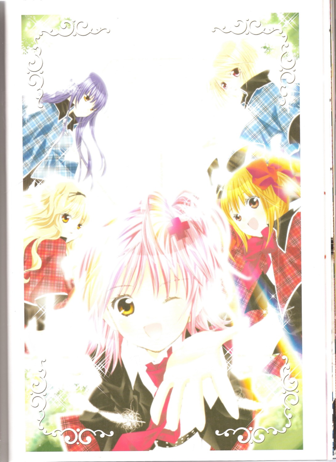 fujisaki_nagihiko hinamori_amu hotori_tadase mashiro_rima peach-pit seifuku shugo_chara yuiki_yaya