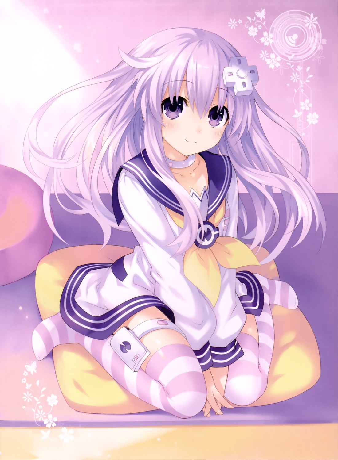 choujigen_game_neptune compile_heart nepgear seifuku shinjigen_game_neptune_vii thighhighs tsunako