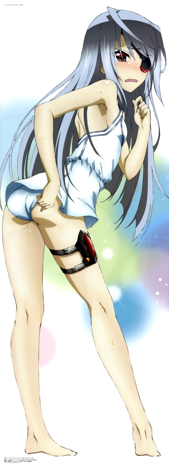 anno_masato eyepatch garter infinite_stratos laura_bodewig swimsuits