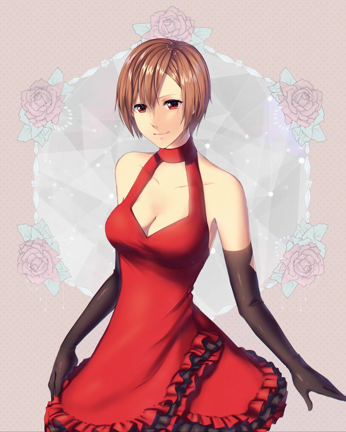 cleavage dress meiko vocaloid yenmi