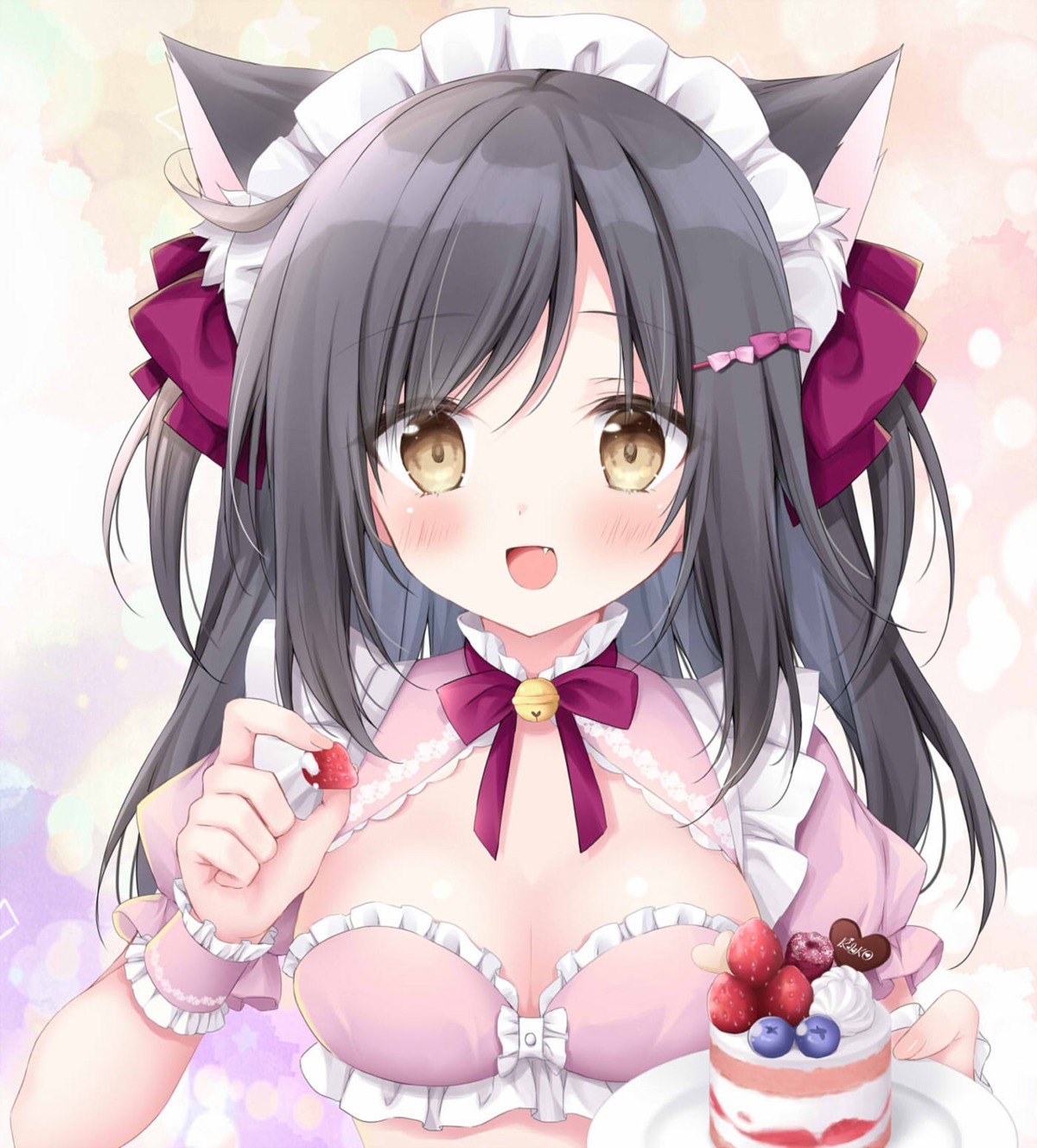 animal_ears korie_riko maid nekomimi