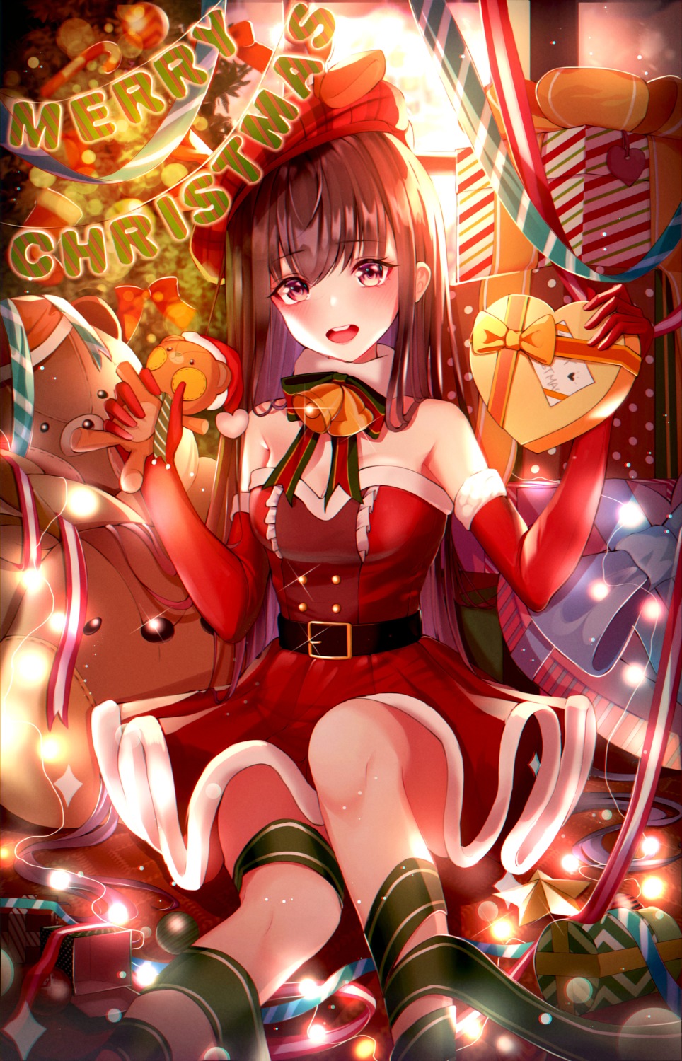 christmas cleavage dress eumi_114