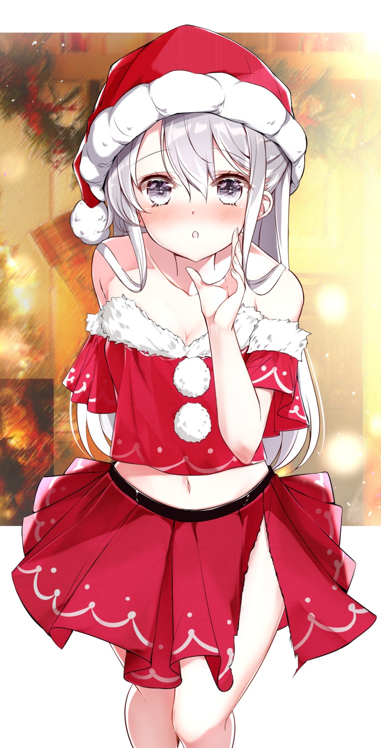 christmas cleavage hamaken torn_clothes