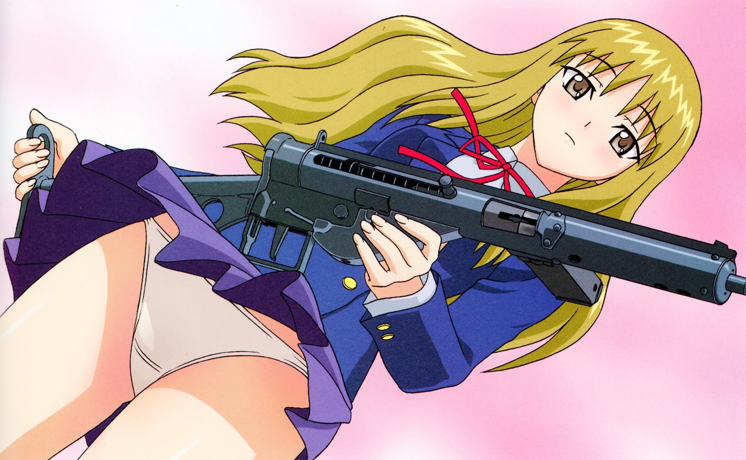 gun pantsu seifuku skirt_lift yamauchi_noriyasu