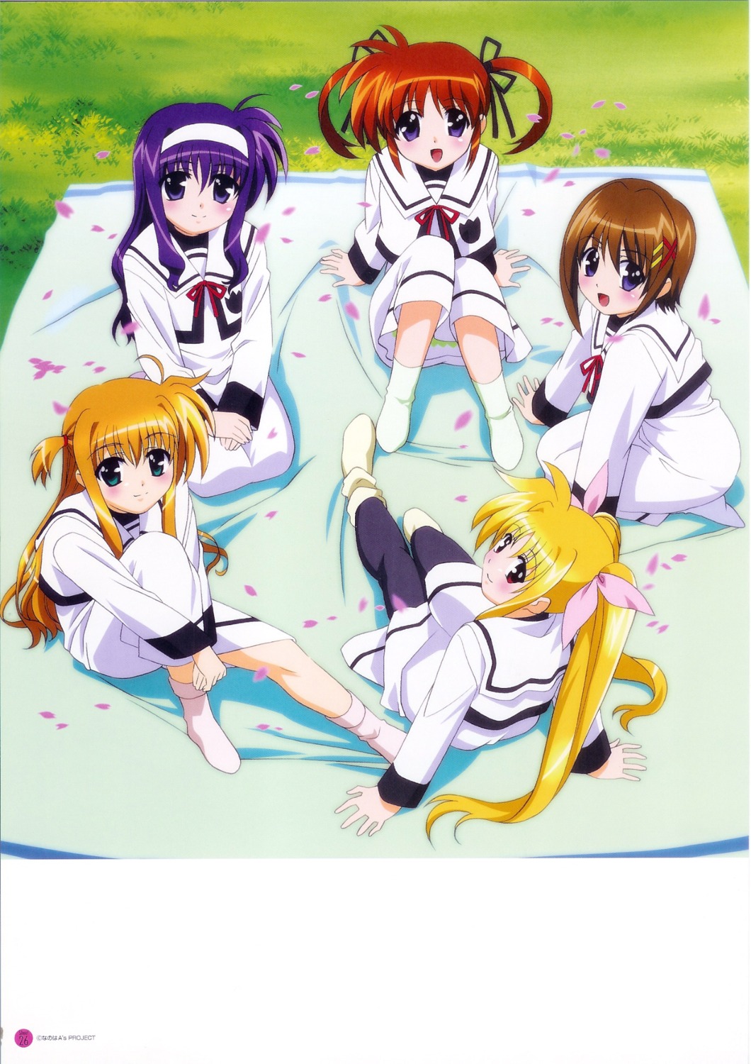 alisa_bannings fate_testarossa mahou_shoujo_lyrical_nanoha mahou_shoujo_lyrical_nanoha_a's okuda_yasuhiro pantyhose screening seifuku takamachi_nanoha tsukimura_suzuka yagami_hayate