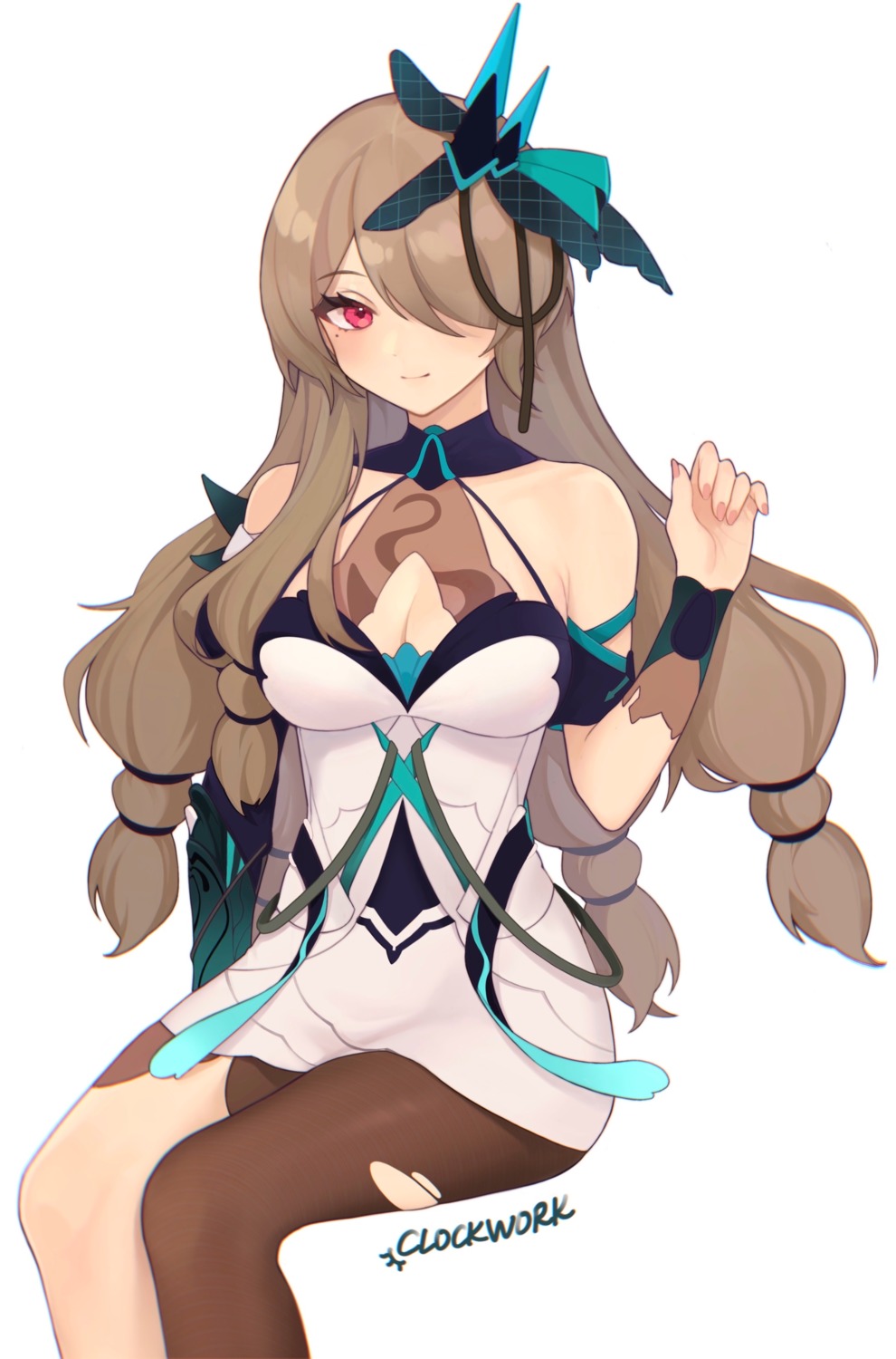 benghuai_xueyuan cleavage honkai_impact rita_rossweisse torn_clothes tutou_jiang