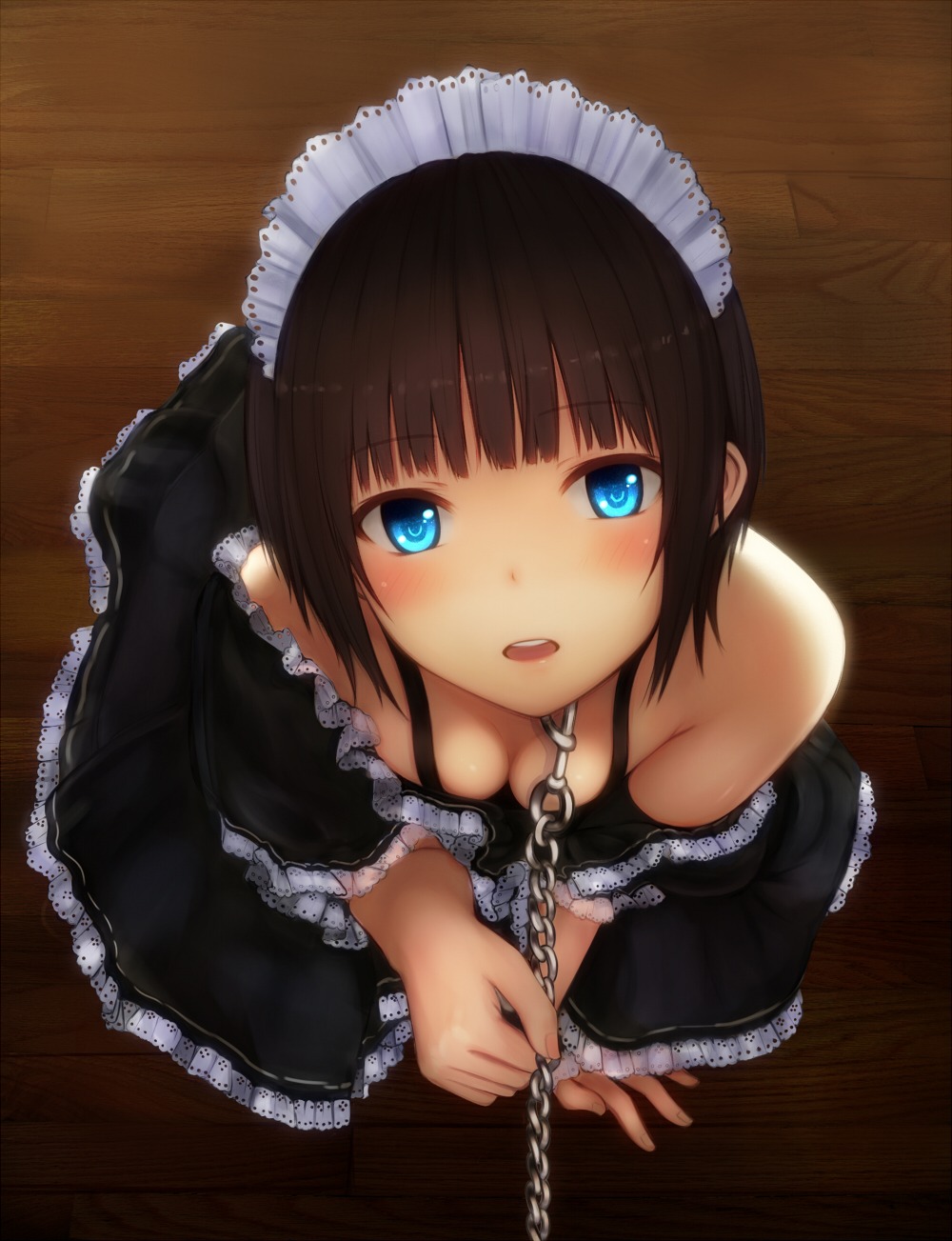 bondage cleavage kurotsuki maid