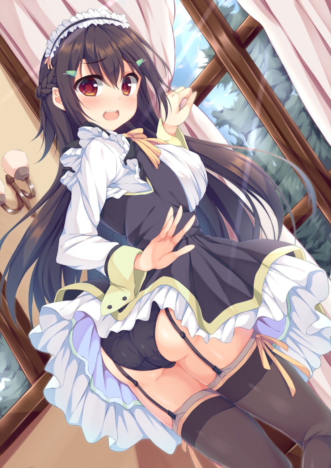 ass maid moe2015 pantsu sena_chifuyu stockings thighhighs