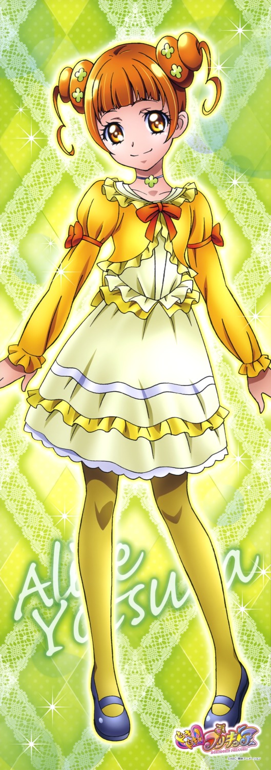 dokidoki!_precure pantyhose pretty_cure stick_poster takahashi_akira yotsuba_alice