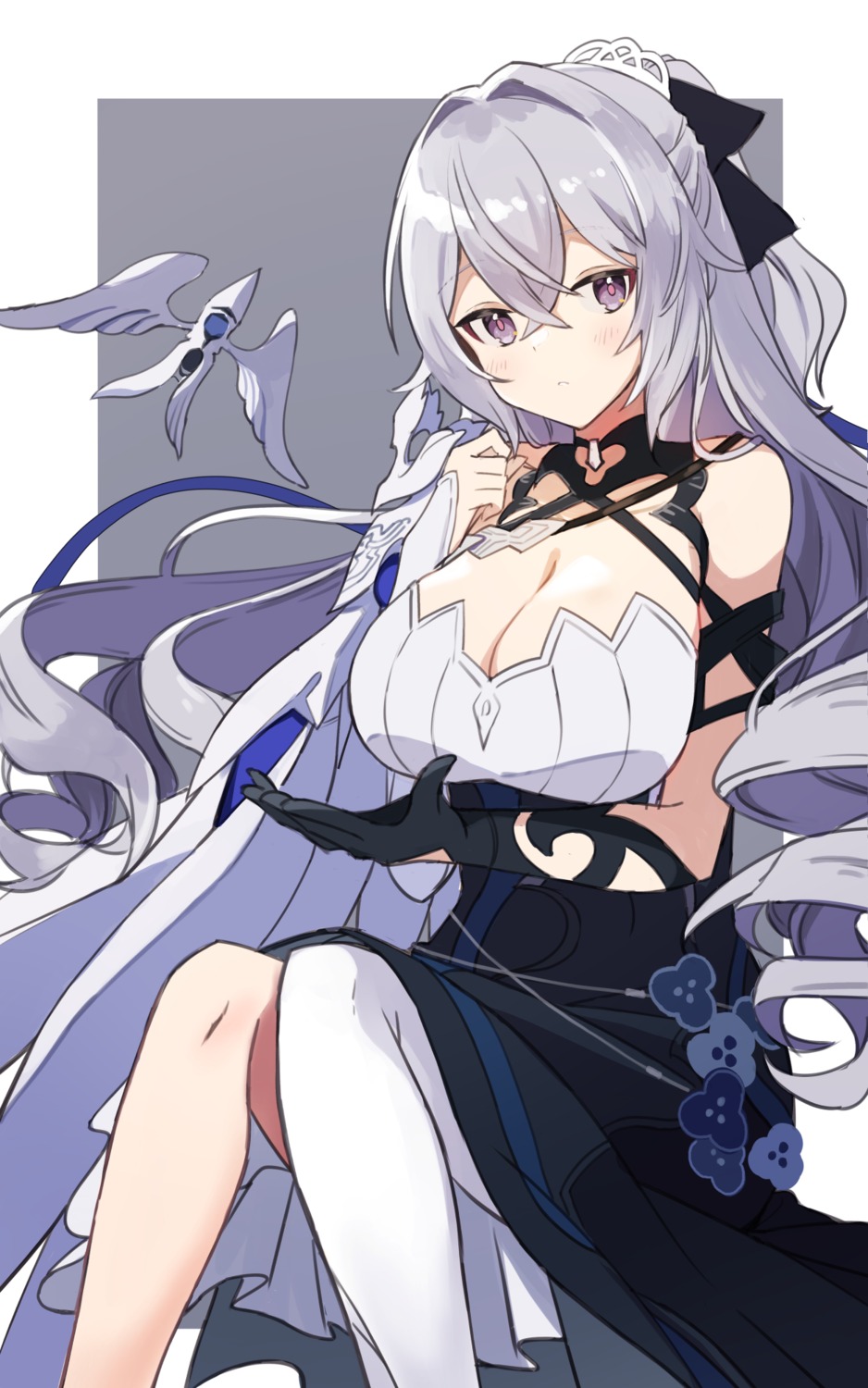 benghuai_xueyuan bronya_zaychik cleavage exion_(neon) honkai_impact skirt_lift