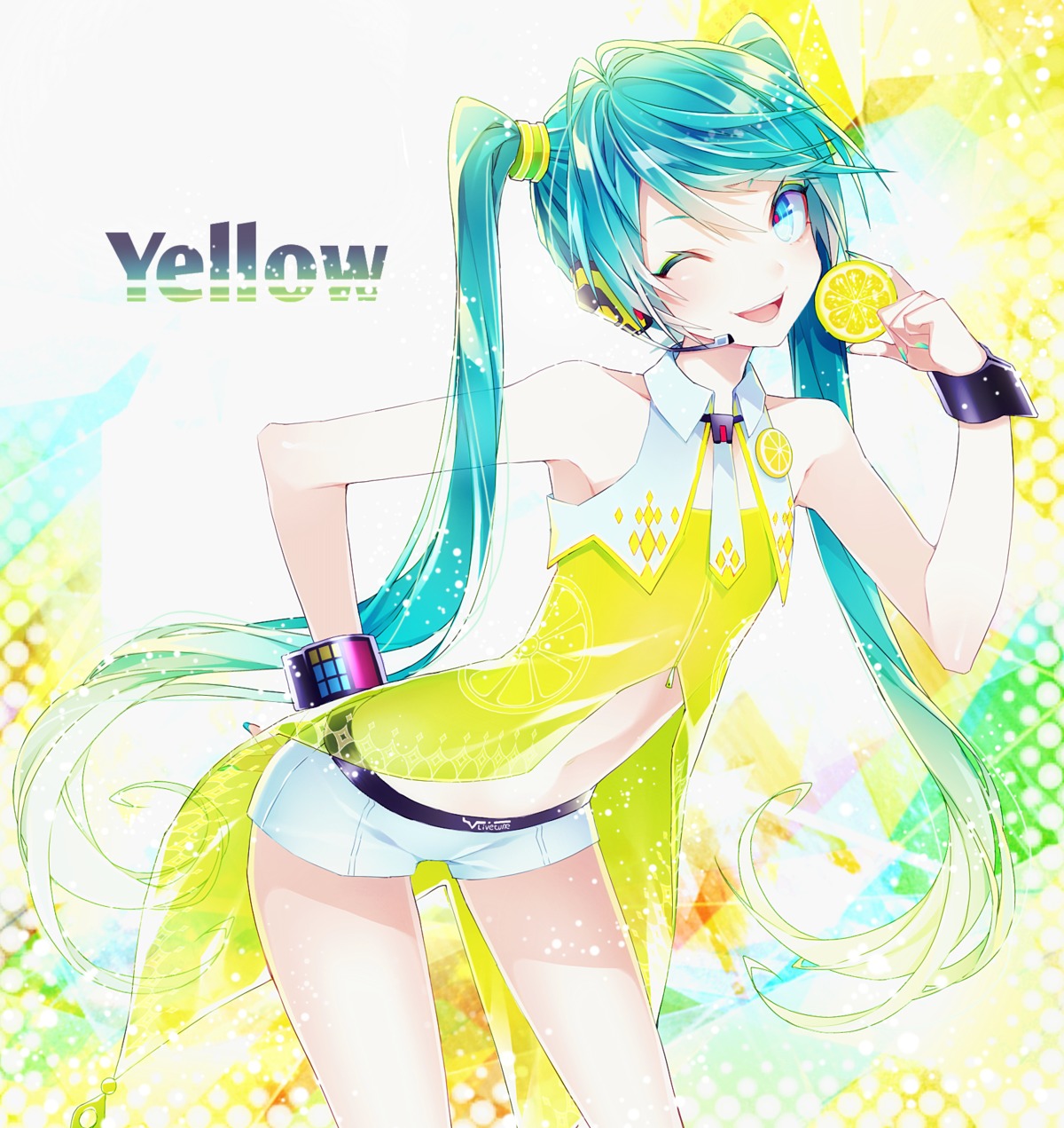 1055 hatsune_miku headphones see_through vocaloid