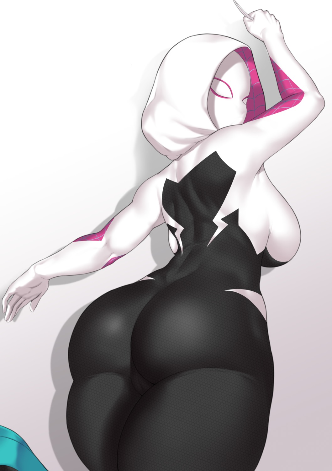 ass aster_crowley bodysuit gwen_stacy marvel spider-gwen spiderman