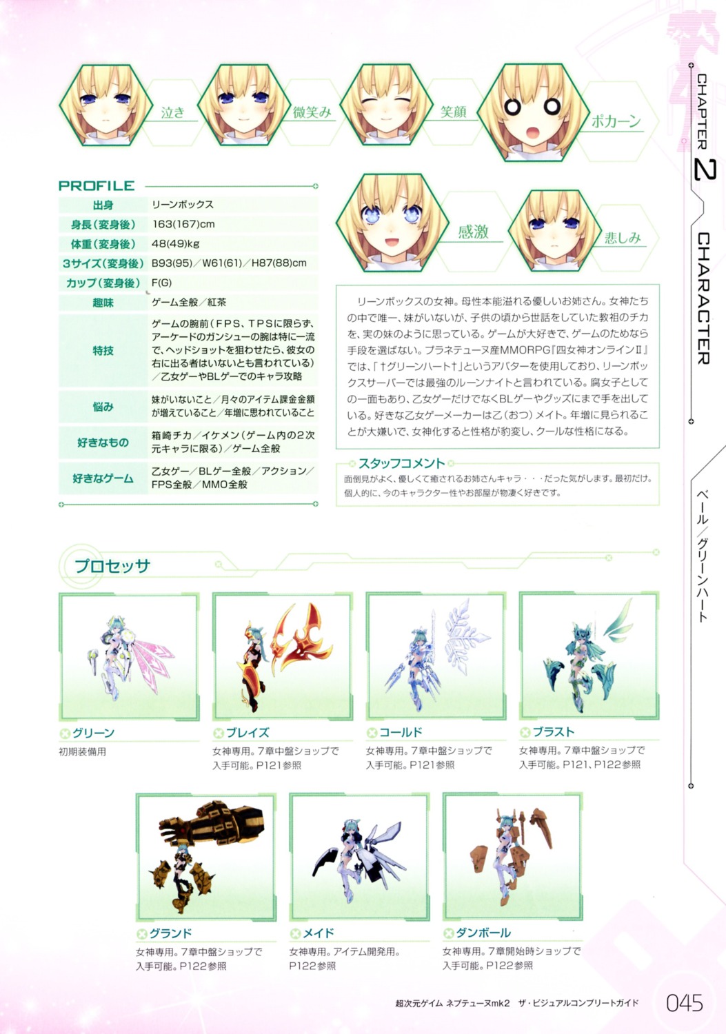 choujigen_game_neptune choujigen_game_neptune_mk2 expression green_heart profile_page tsunako vert