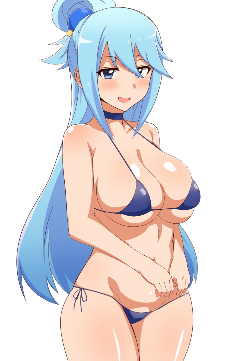 aqua_(konosuba) bikini kono_subarashii_sekai_ni_shukufuku_wo! seihekiog swimsuits