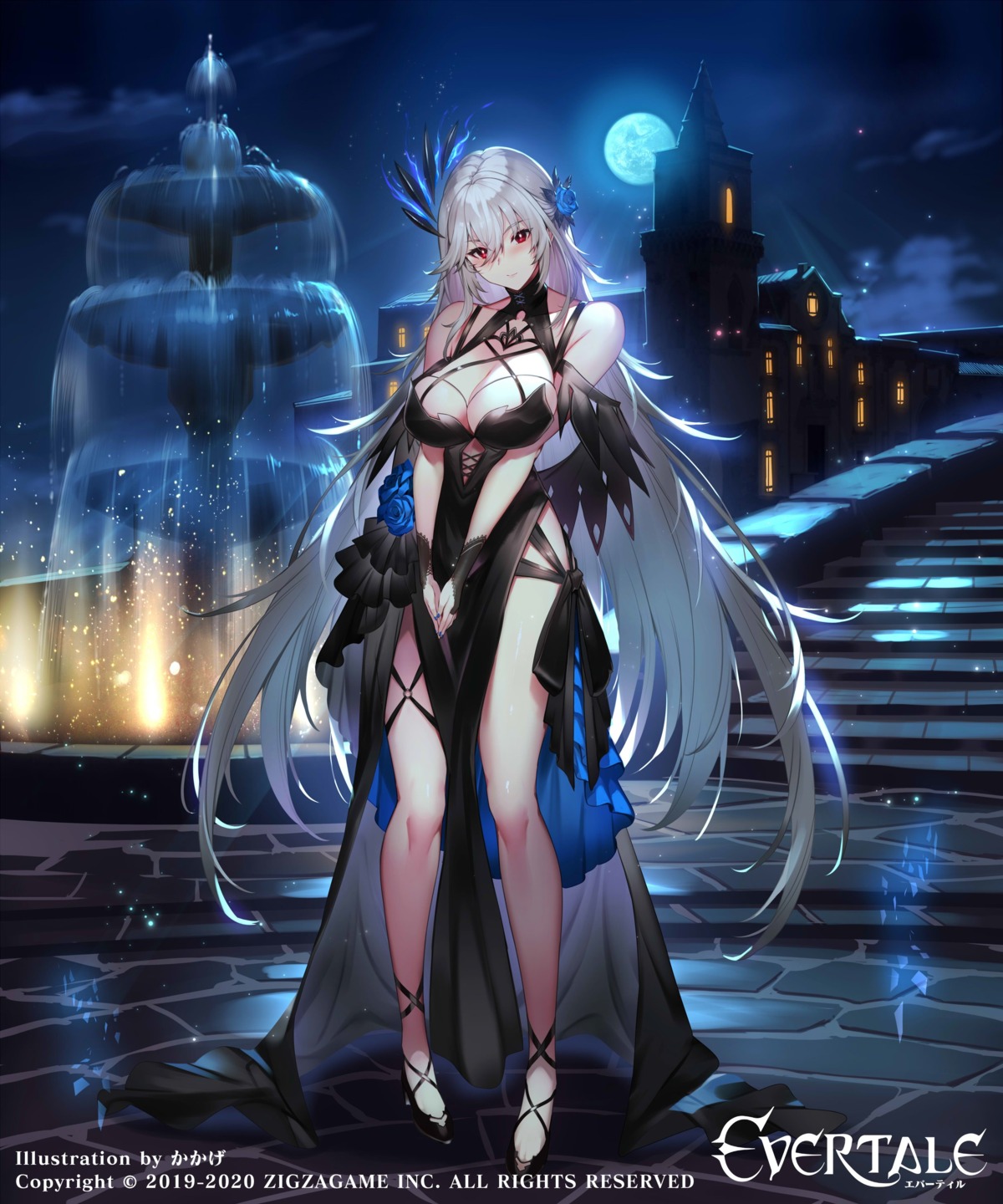 dress evertale garter heels kakage no_bra