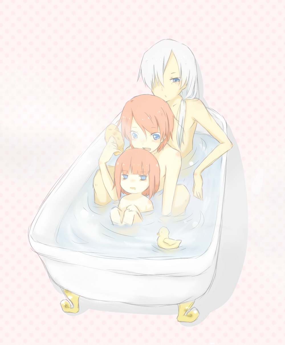 bathing mimoza naked umineko_no_naku_koro_ni wet