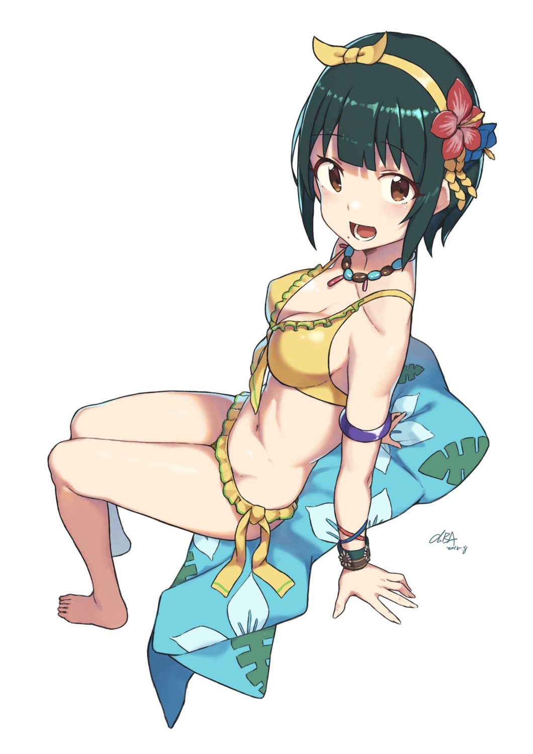 bikini cleavage cloba otonashi_kotori swimsuits the_idolm@ster