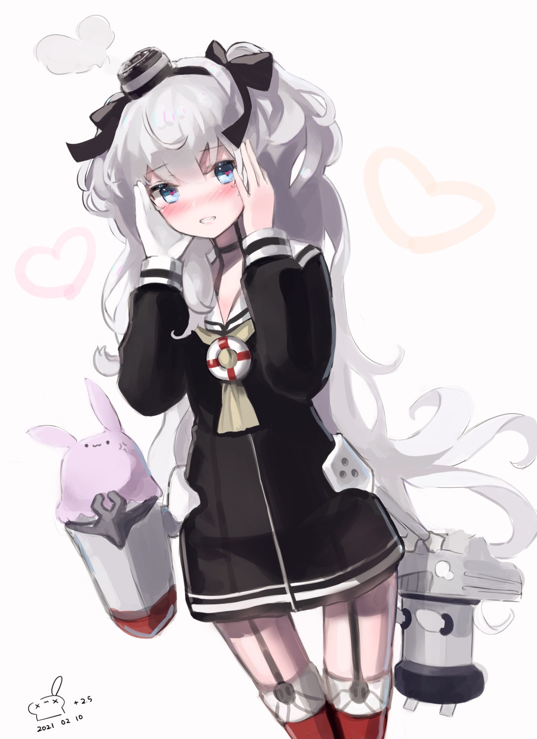 amatsukaze_(kancolle) cosplay kantai_collection rensouhou-kun retoriro seifuku shanoa_(vtuber) shanoa_asmr stockings thighhighs