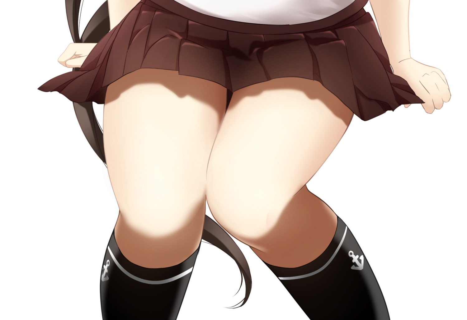 kantai_collection royalohiya seifuku skirt_lift